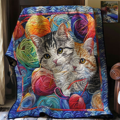 Whimsical Kitten Play XR3007026CL Quilt