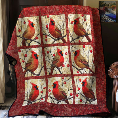 Winter Memory Cardinals XR0108014CL Quilt