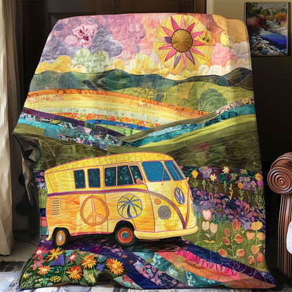 Yellow Van Peace Sign XR1908053CL Quilt