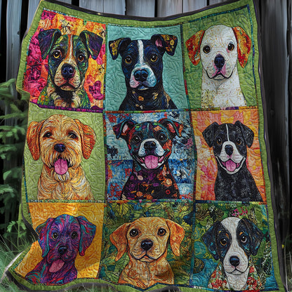 Attractive Dogs XR0508043CL Quilt