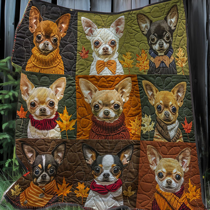 Autumn Chihuahua Delight XR3107008CL Quilt