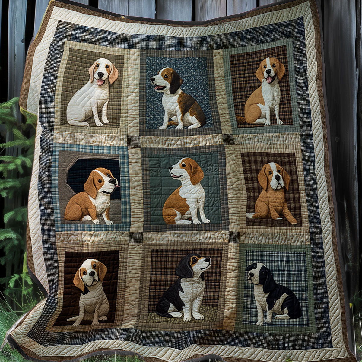 Baby Beagles XR0608019CL Quilt