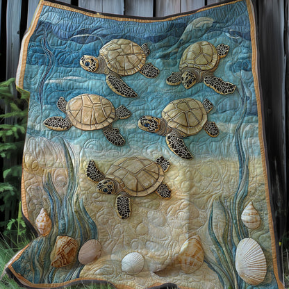 Baby Sea Turtles XR0108030CL Quilt