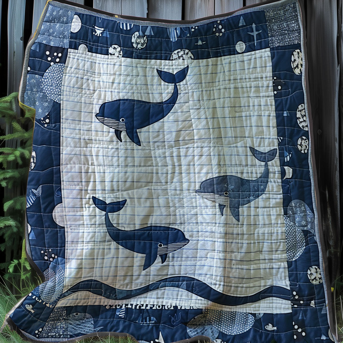 Baby Whales XR1107012CL Quilt