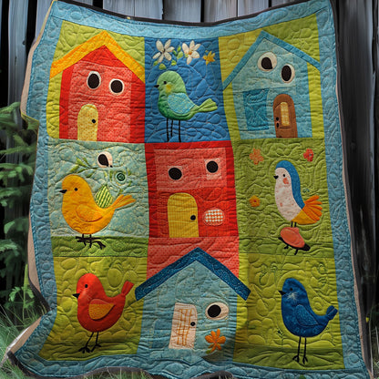 Bird Houses XR0508021CL Quilt