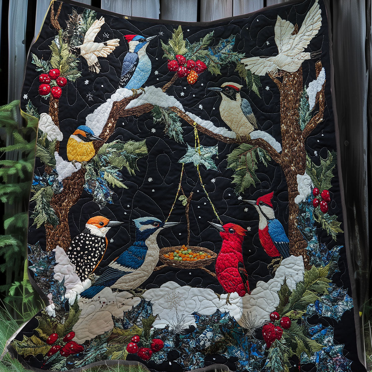 Bird In Winter XR0508004CL Quilt