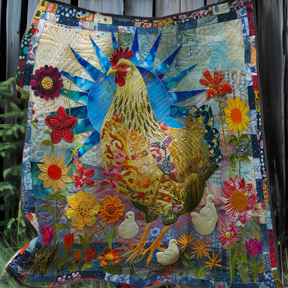 Blossom Sun Chicken XR2407032CL Quilt