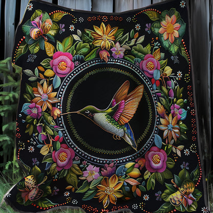 Bohemian Hummingbird XR0307002CL Quilt