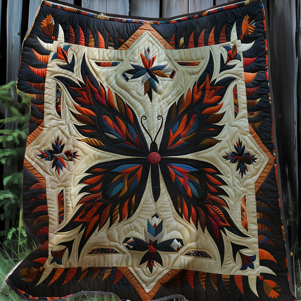 Butterfly Native XR0807025CL Quilt