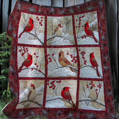 Charming Cardinals XR0108016CL Quilt