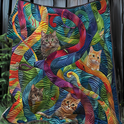 Charming Yarn Chaser Cat XR3007022CL Quilt