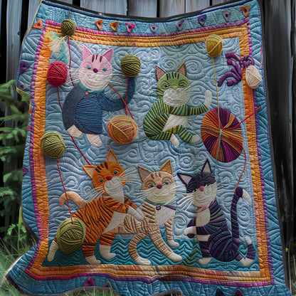 Cheerful Kitten XR3007028CL Quilt