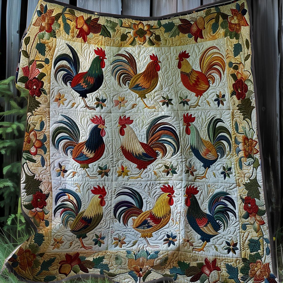 Chicken Farm XR1507004CL Quilt