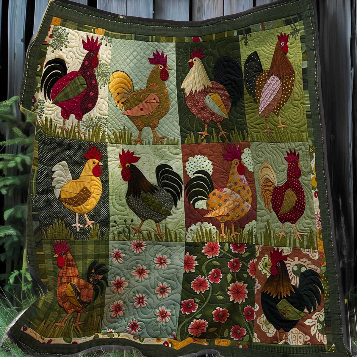 Chicken Lovers XR1107013CL Quilt