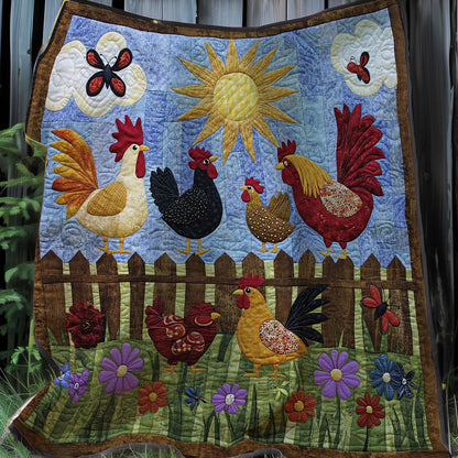 Chicken Yard XR0508036CL Quilt