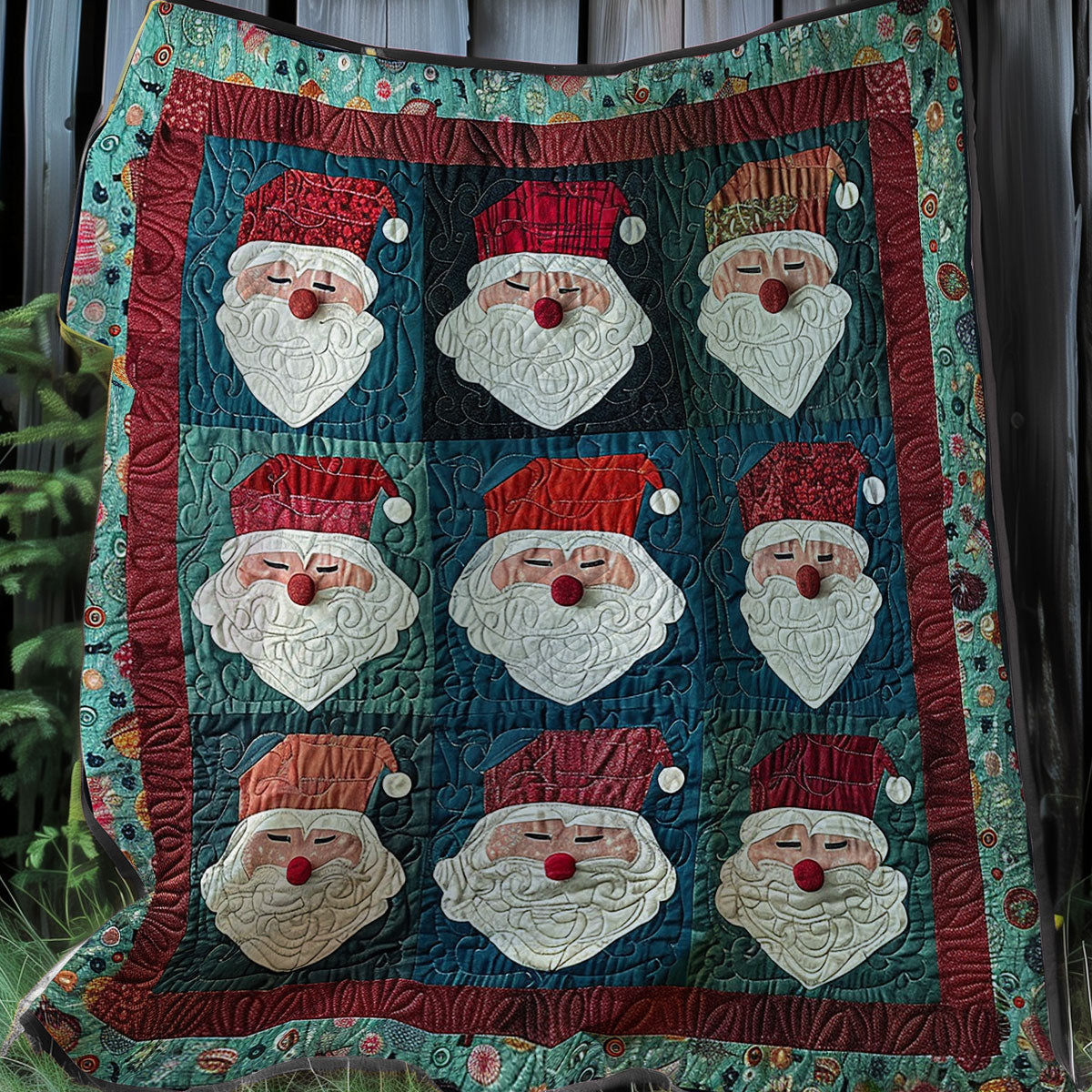 Christmas Santa XR0907003CL Quilt