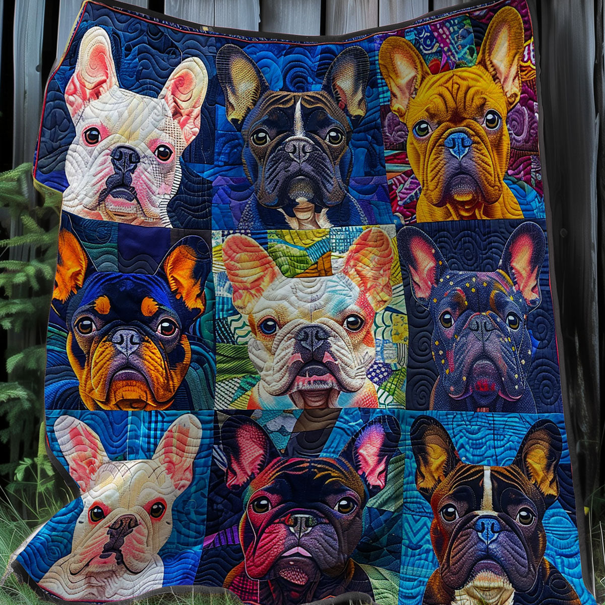 Cute French Bulldog XR0807013CL Quilt