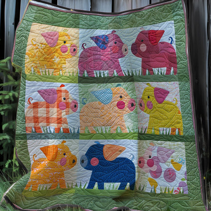 Cute Pigs XR2607029CL Quilt