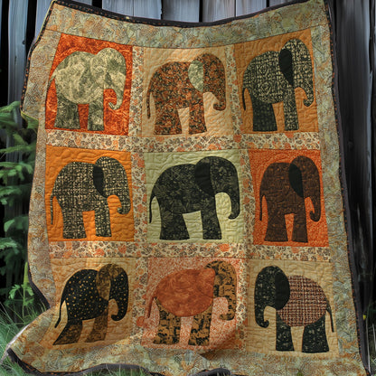 Different Elephants XR0108019CL Quilt