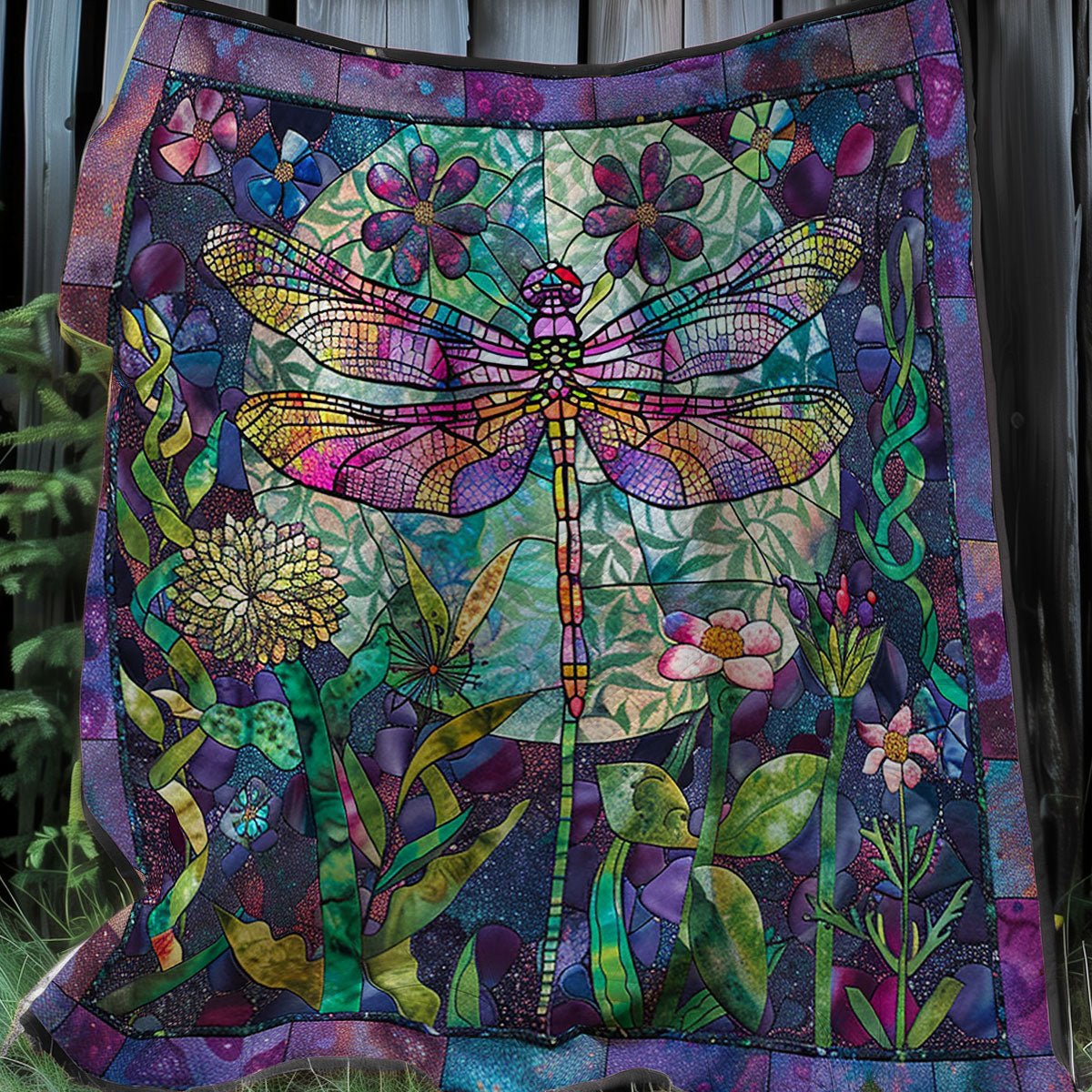 Dragonfly Night XR2007001CL Quilt