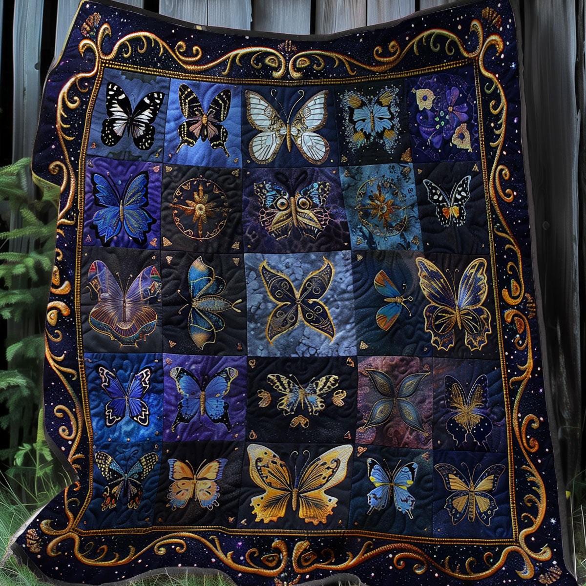 Dream Butterflies XR0807018CL Quilt