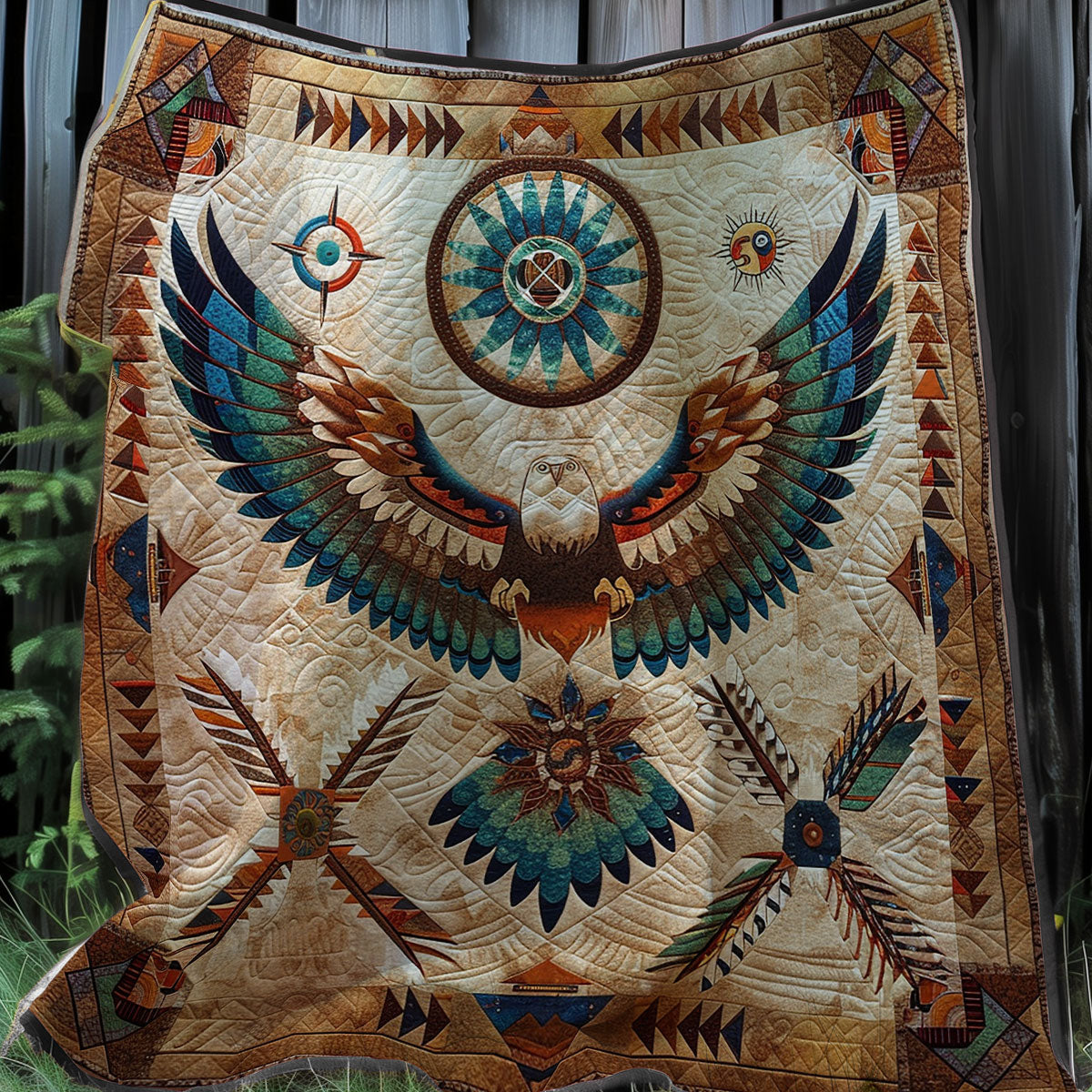 Eagle Native American XR0407023CL Quilt