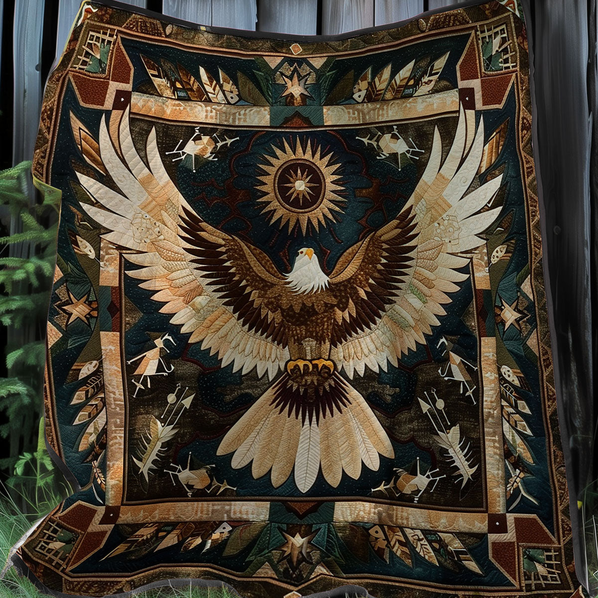 Eagle Native American XR0407024CL Quilt