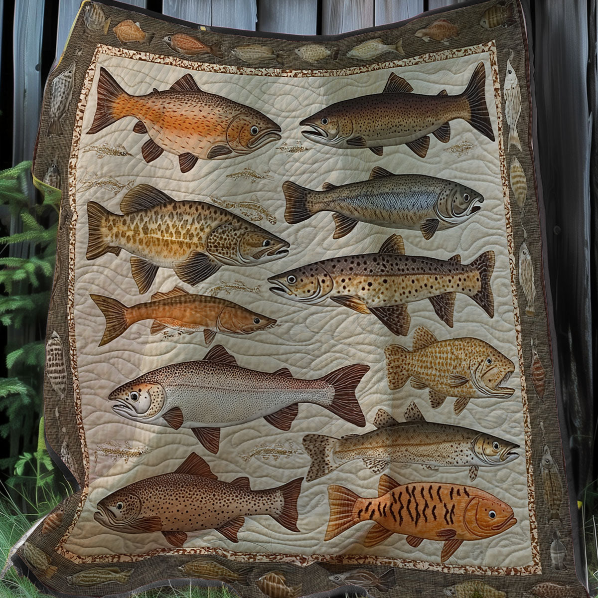 Fish Lover's Haven XR0208017CL Quilt