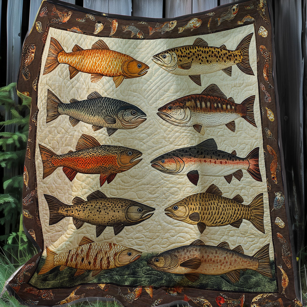 Fishing Lovers XR0208015CL Quilt