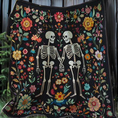 Floral Skeleton XR0108025CL Quilt