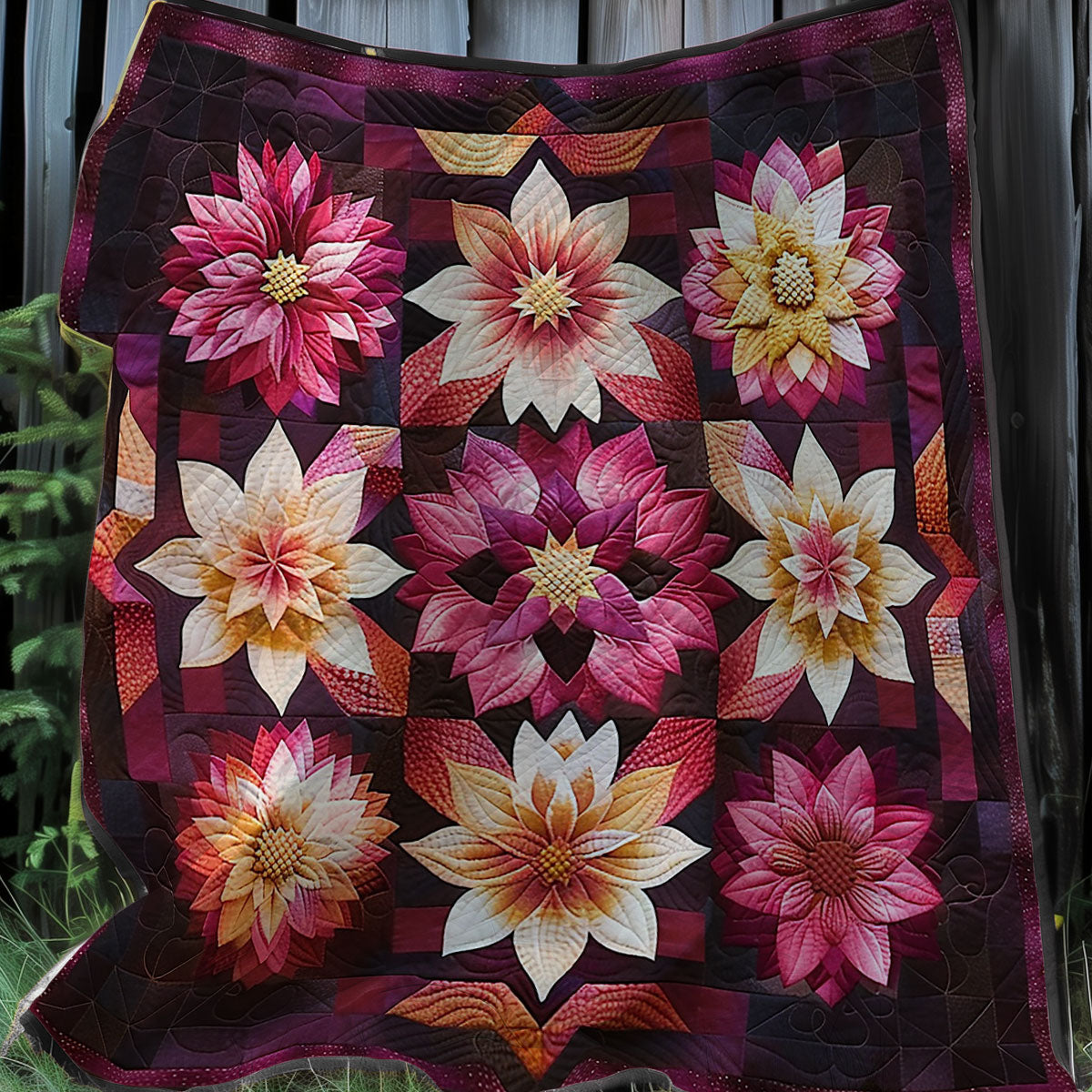 Flowers XR0307026CL Quilt