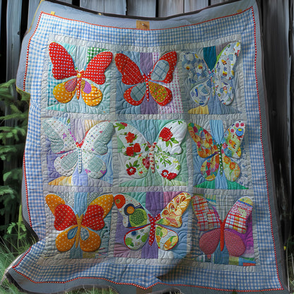 Flying Fabric Butterflies XR2607014CL Quilt