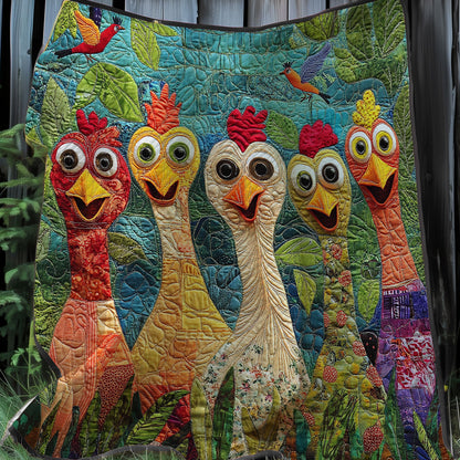 Forest Chickens XR0208009CL Quilt