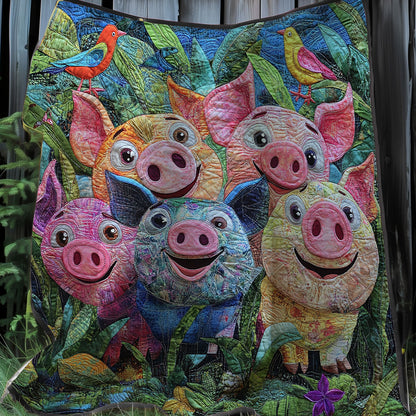 Funny Pigs XR0208006CL Quilt