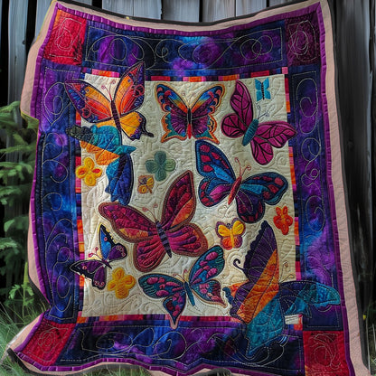 Glorious Butterflies XR3007005CL Quilt