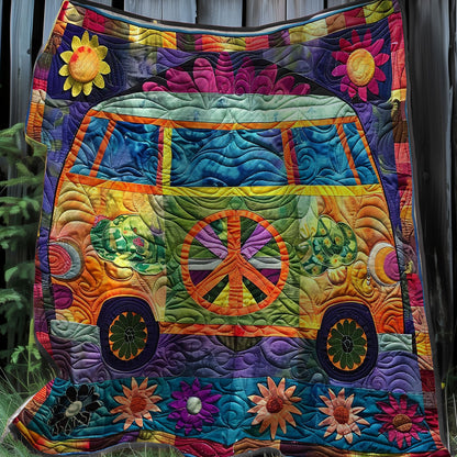 Groovy Hippie Van XR2707013CL Quilt