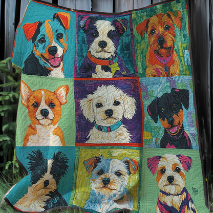 Happy Puppies XR0508045CL Quilt