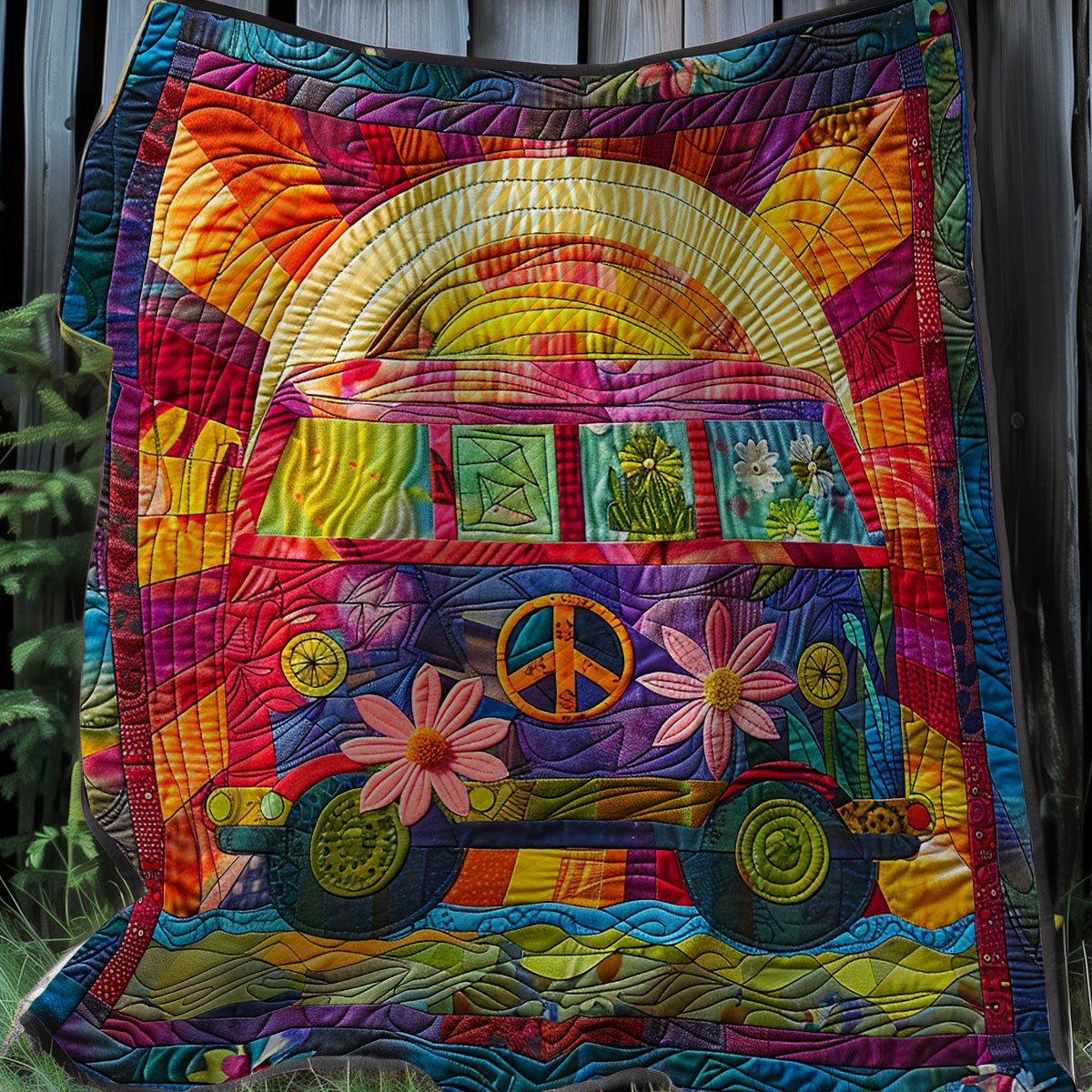 Hippie Van XR2707010CL Quilt