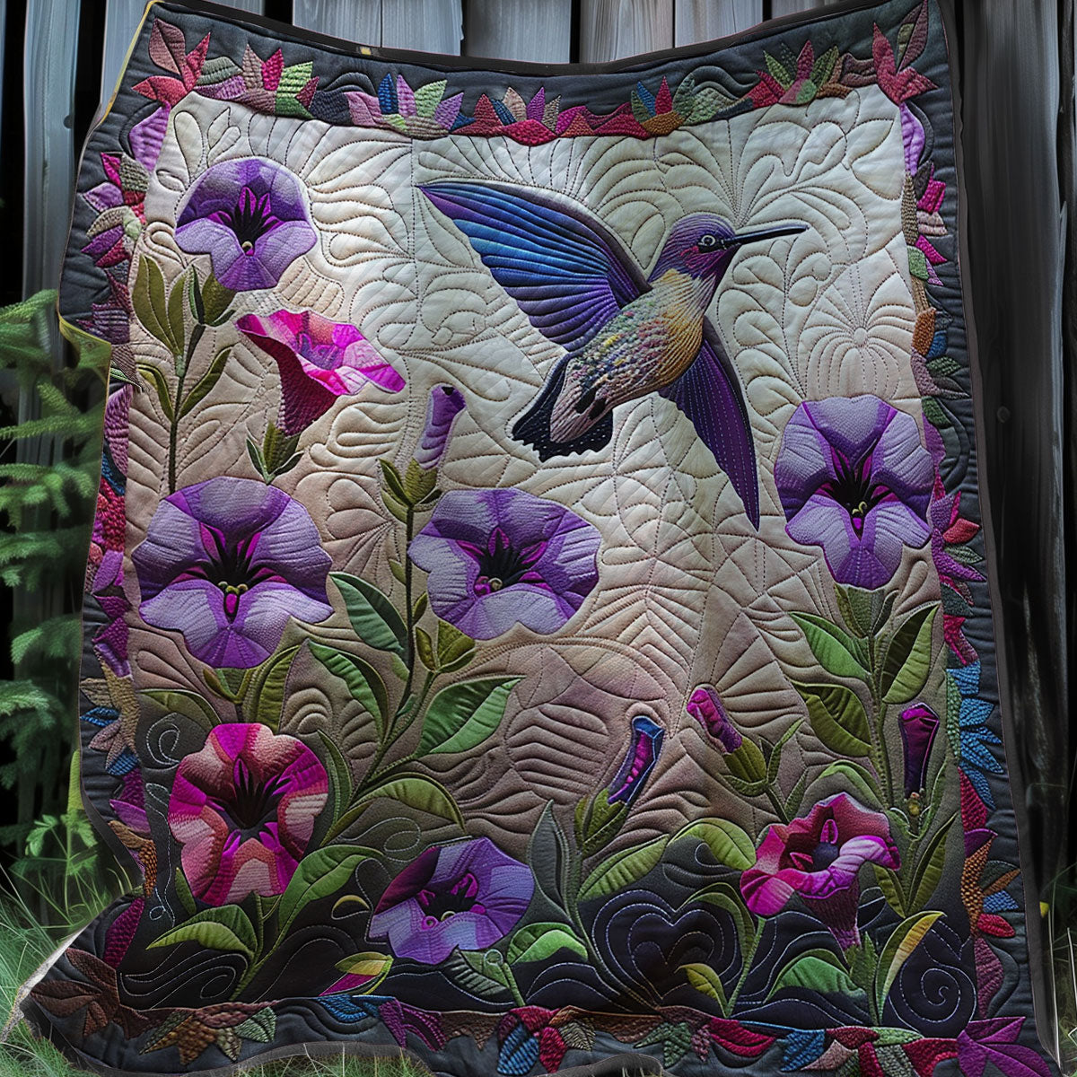 Hummingbird Lovers XR0807010CL Quilt