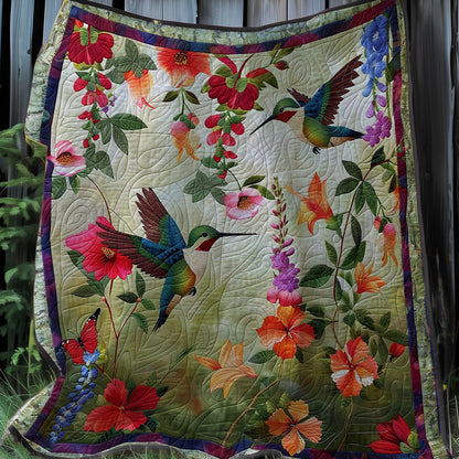 Hummingbirds XR1707004CL Quilt