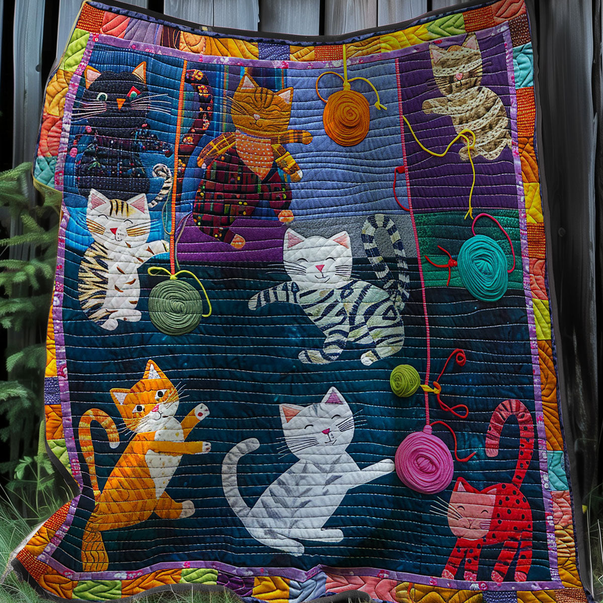 Jolly Yarn Kittens XR3007047CL Quilt