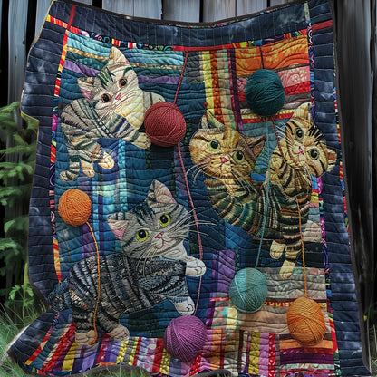 Joyful Yarn Paws Cat XR3007023CL Quilt