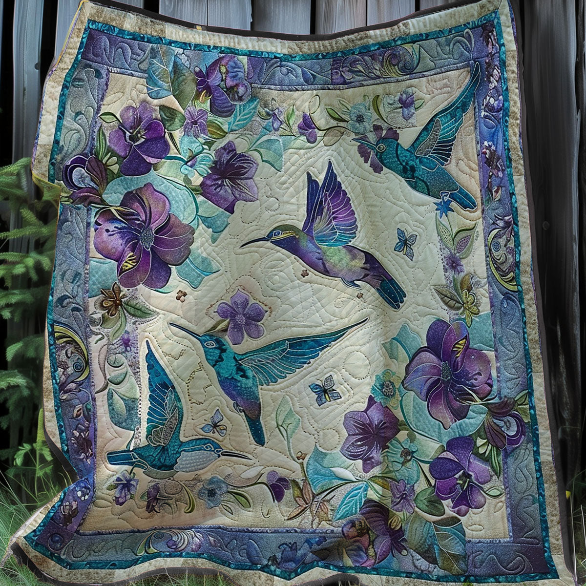 Love Hummingbirds XR0807011CL Quilt