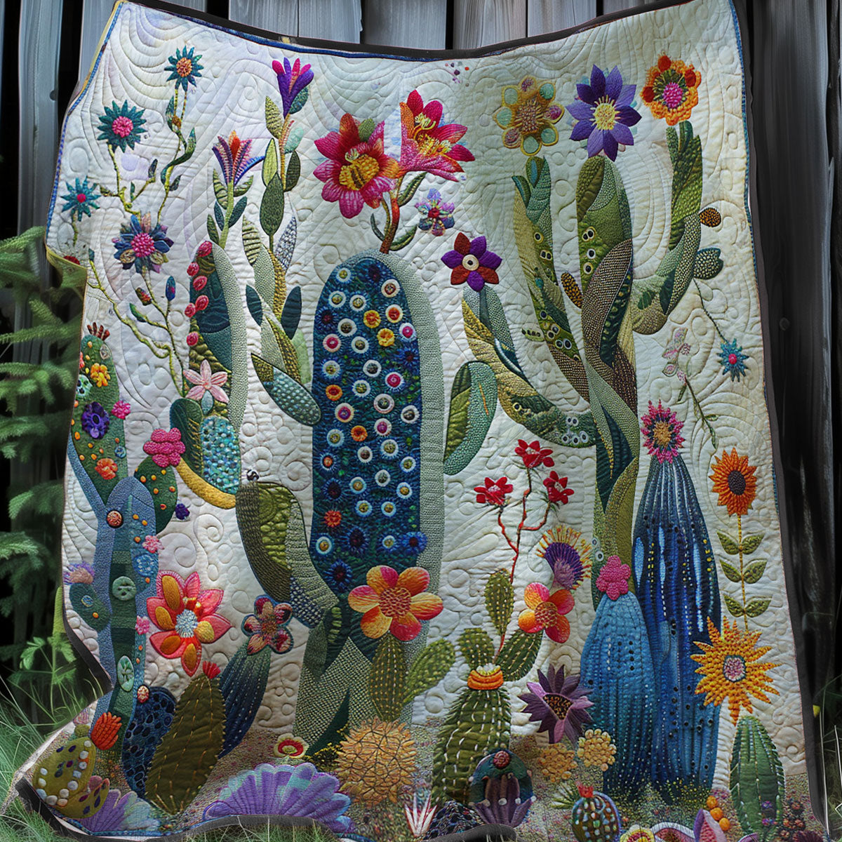 Luminous Cactus Magic XR3107029CL Quilt