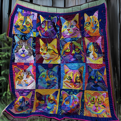 Neon Cats XR2507006CL Quilt