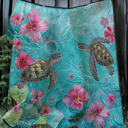 Petal Turtles XR1807010CL Quilt