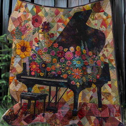 Piano In Garden XR1207002CL Quilt