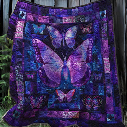 Purple Butterflies XR0807019CL Quilt