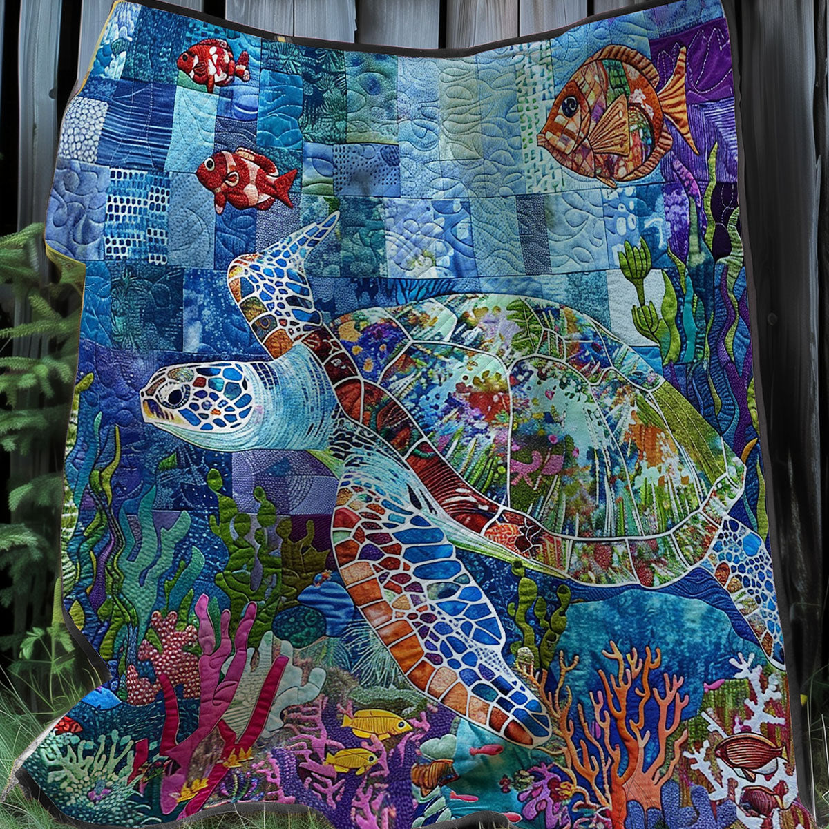 Sea Turtle Lovers XR0307023CL Quilt