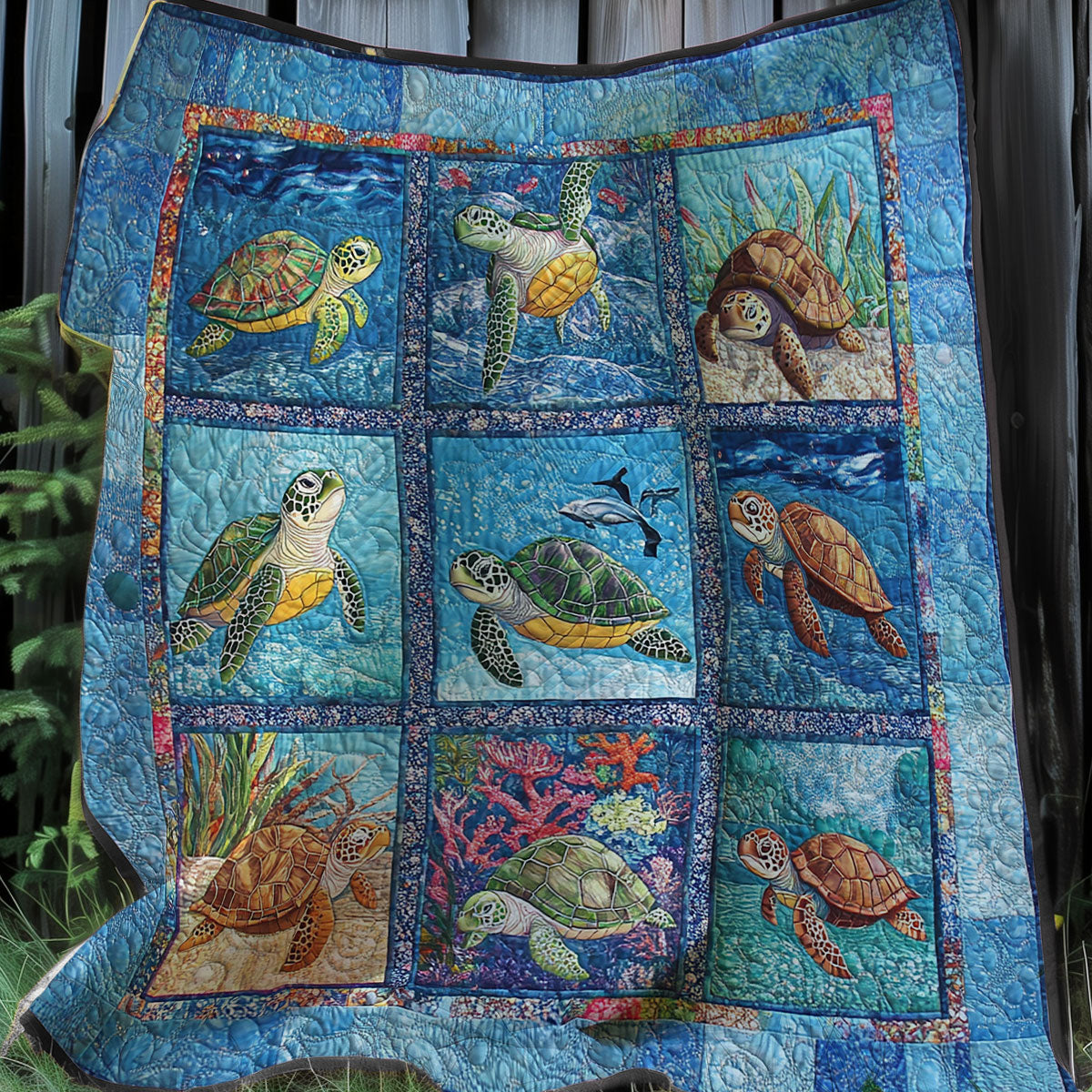 Sea Turtle Loves Sea XR0508039CL Quilt